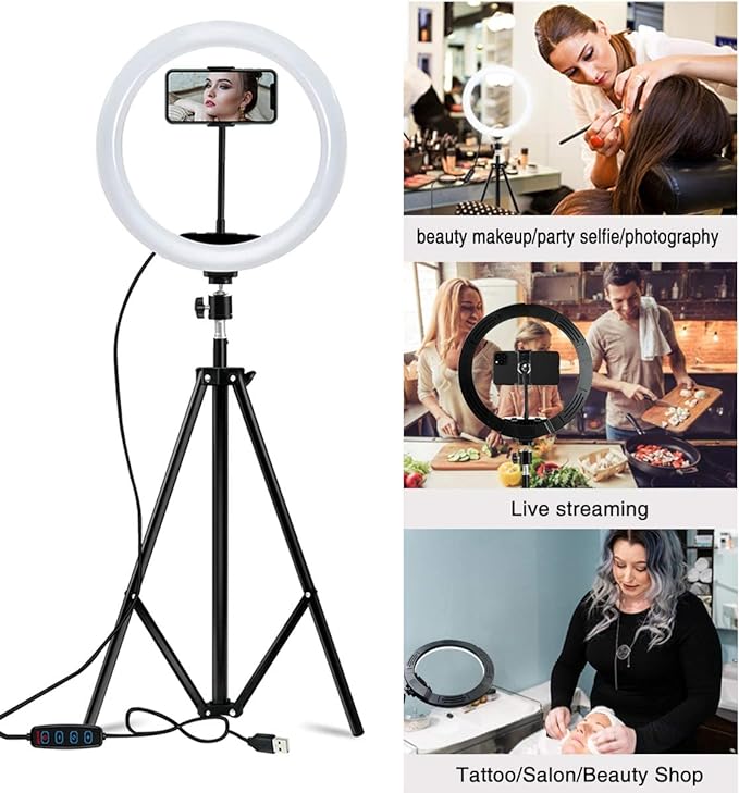 61yDuOw9XNL._AC_SX679_ مصباح حلقة سيلفي